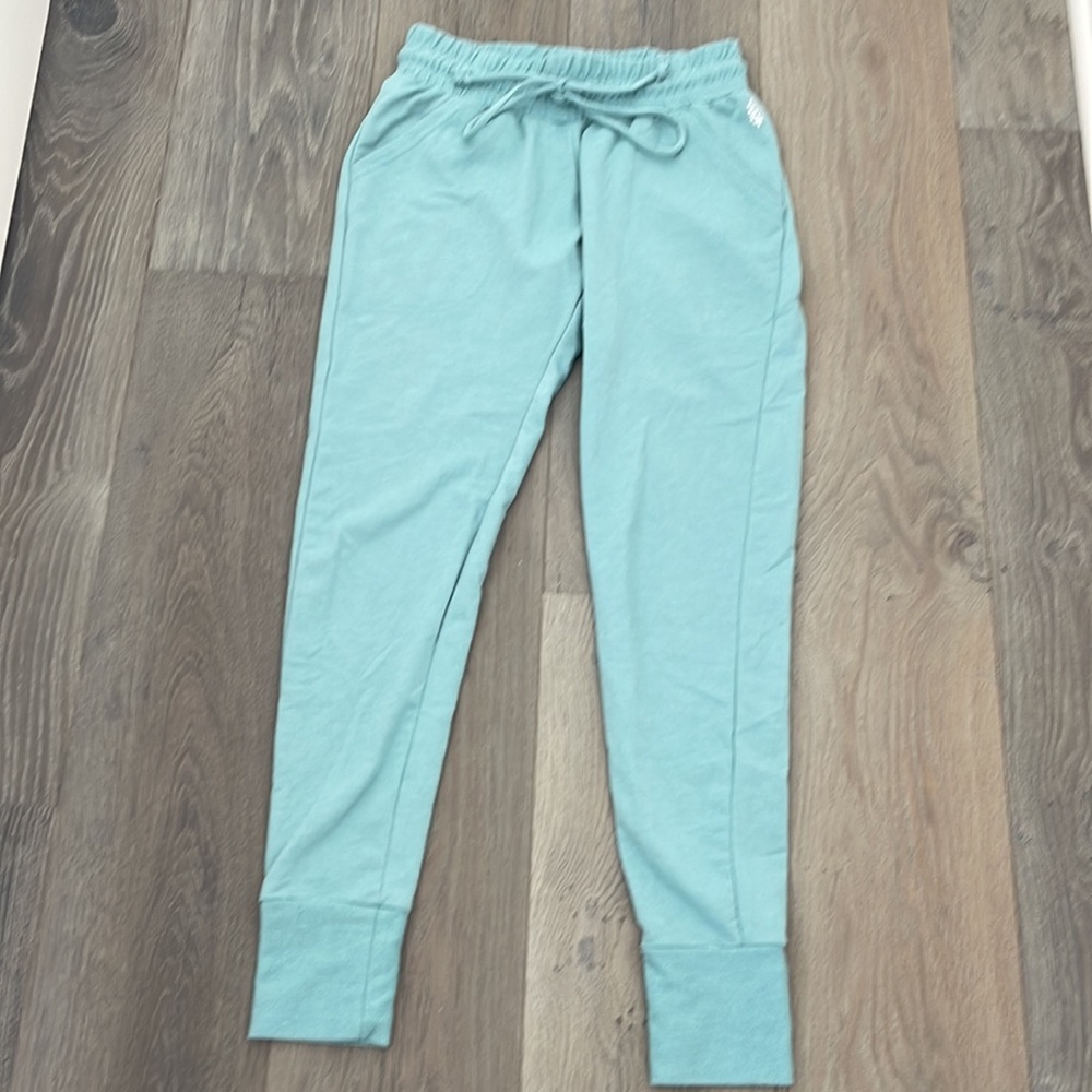 Free People Movement Teal Green Sunny Drawstring Jogger Sweat Pant-XS - Picture 2 of 8